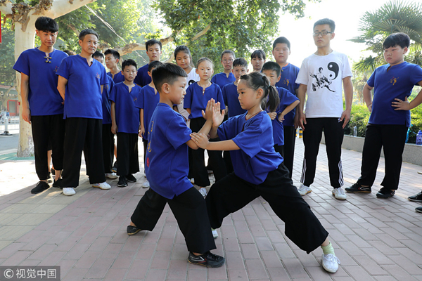 “太极拳推手”进入“中国大学生武术套路锦标赛”