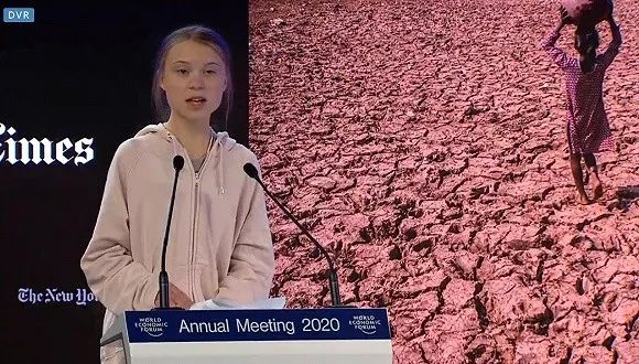 直击达沃斯 |享受领袖待遇的“气候少女”，通贝里真的能拯救世界吗？