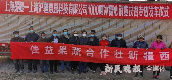 产销直连 让利于民——上海企业采购1000吨冰糖心苹果顺利发车