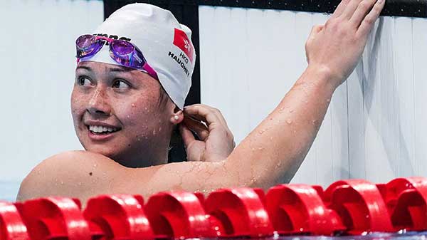 祝贺！香港选手何诗蓓获女子100米自由泳银牌