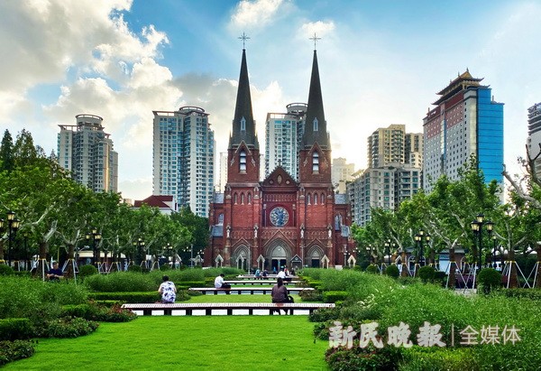 最美教堂广场近日开放，徐汇又多一处“城市会客厅”