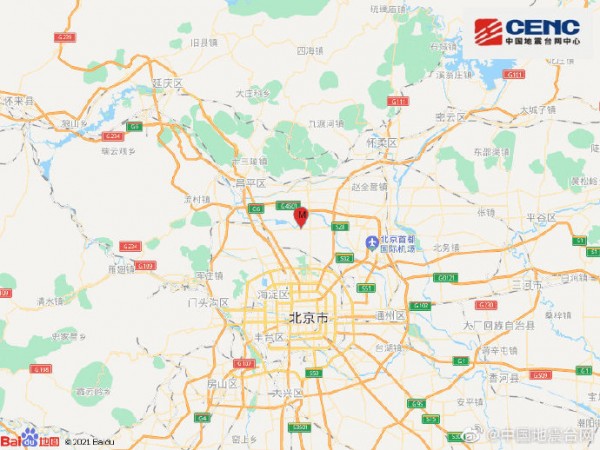 北京昌平区发生1.9级地震，震源深度19千米