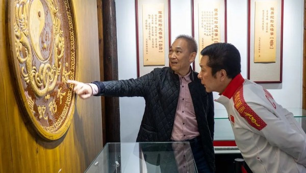 国际武联名誉副主席、亚武联副主席田苏辉到访高东太极非遗传承馆