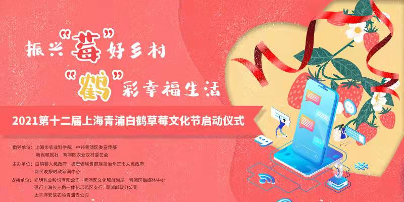 2021第十二届上海青浦白鹤草莓文化节来啦