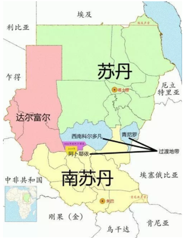 苏丹地图位置图片