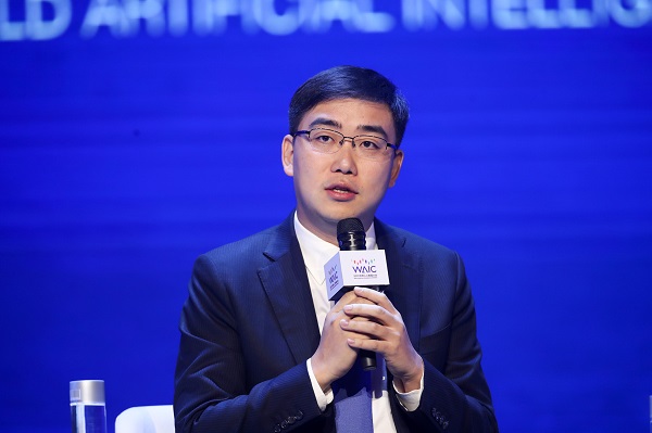 在waic发言 来源/采访对象供图(下同)新民晚报讯(记者 金志刚)今天