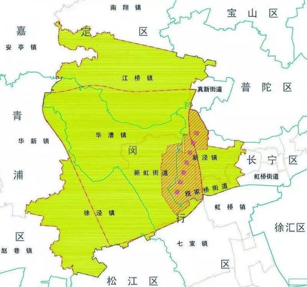 上海虹桥镇区域范围图片