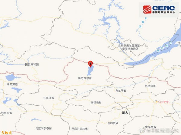 蒙古国图尔特附近地区发生6 8级地震 震源深度10千米 手机新民网