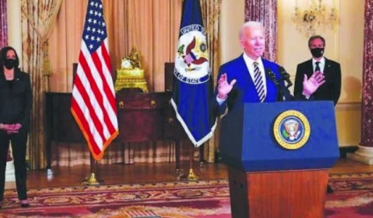 拜登首次外交政策演说，宣称“美国回来了” ，准备好与中国合作